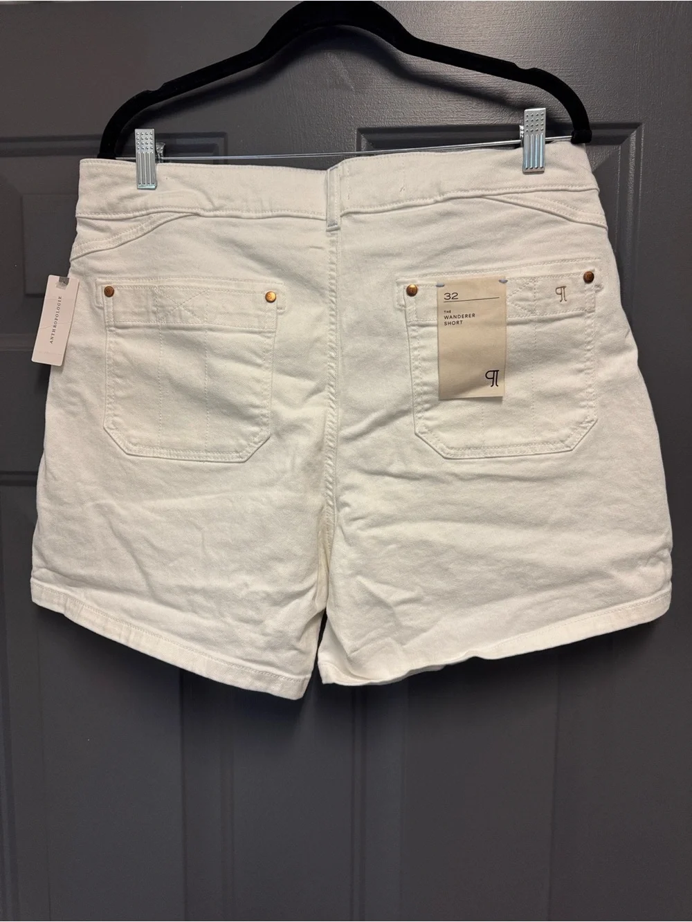 Anthropologie Pilcro The Wanderer White Shorts 32 NWT